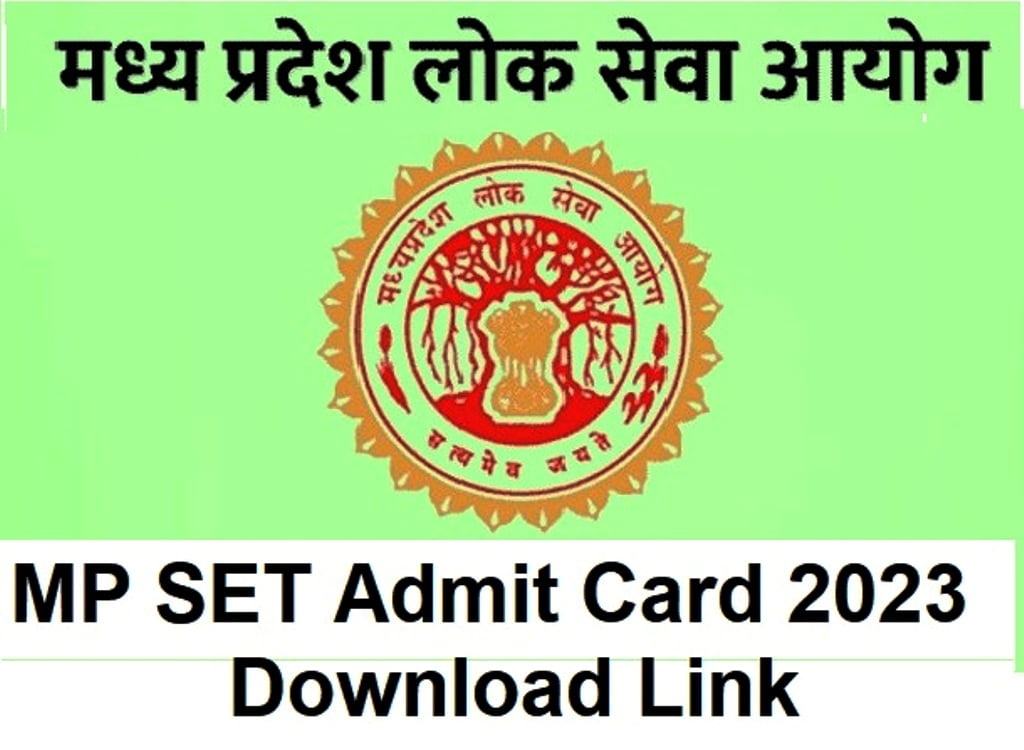 MP SET Admit Card 2023 Download Link
