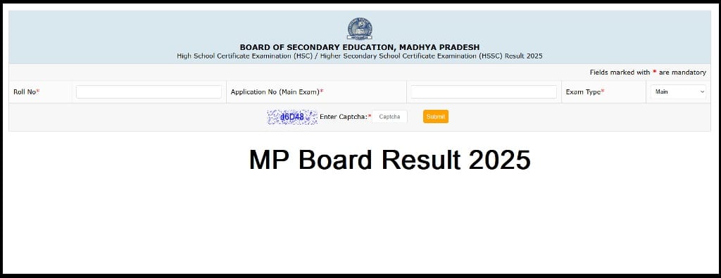 MP Board Class 10th Result 2025 Link