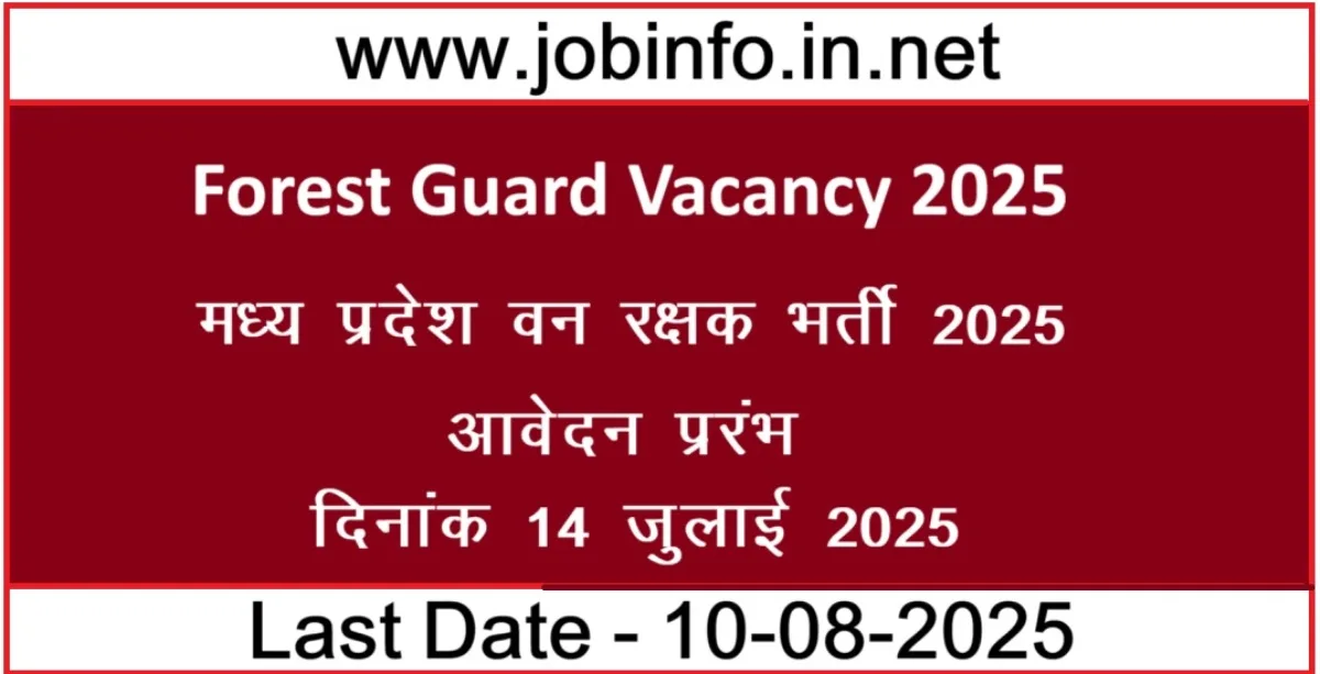 Forest Gaurd Vacancy 2025