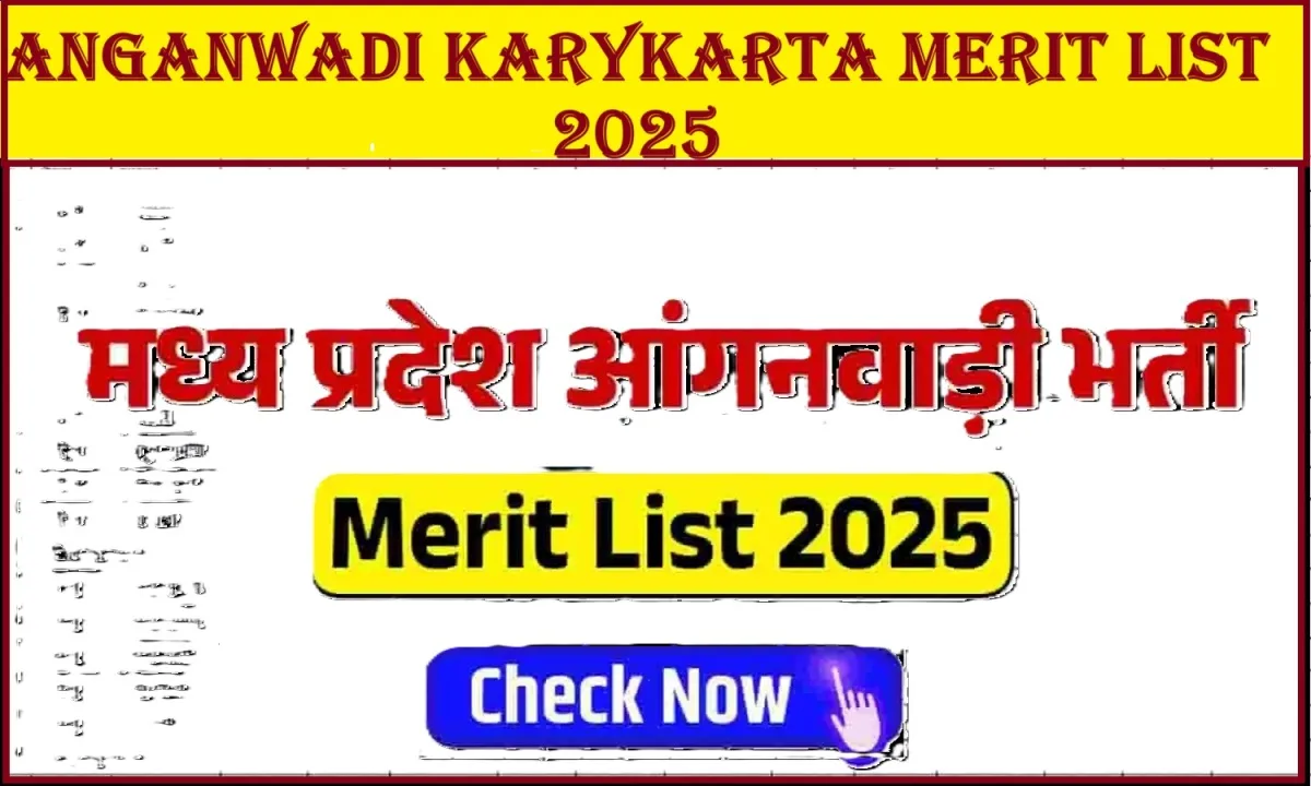 Anganwadi Karykarta Merit List 2025