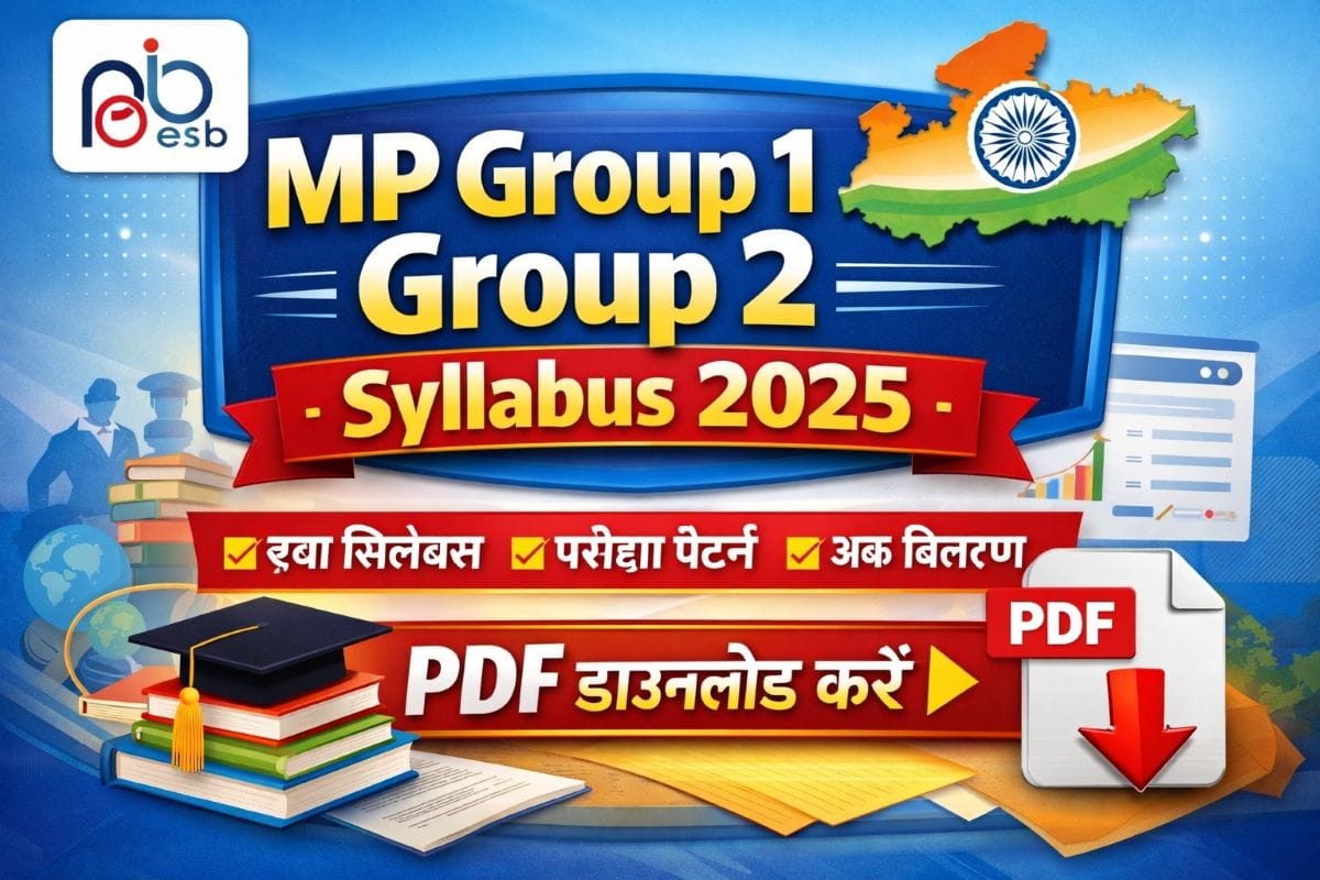 MP Group 1 Group 2 Syllabus 2025