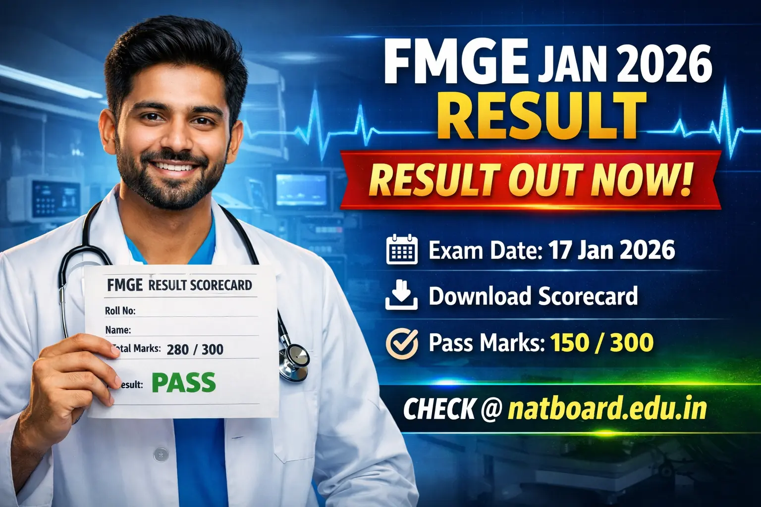 FMGE Jan 2026 Result Out