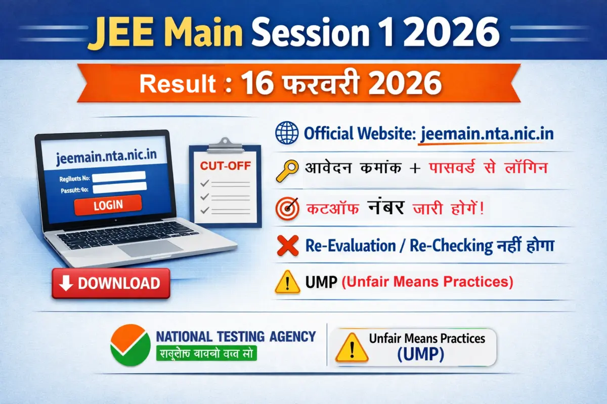 JEE Main Result 2026