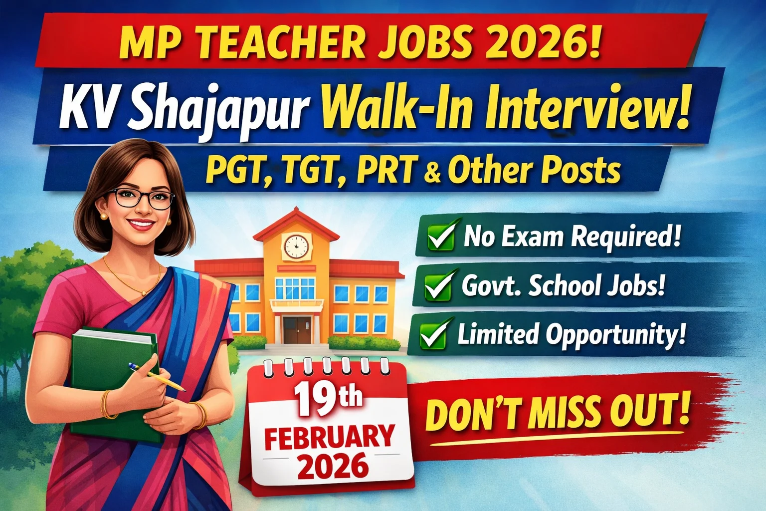 KV Shajapur Recruitment 2026