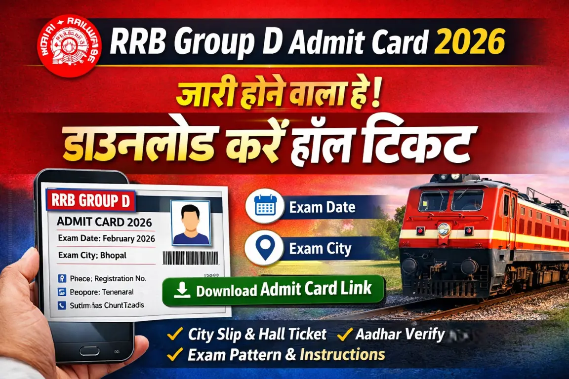 RRB Group D Admit Card 2026