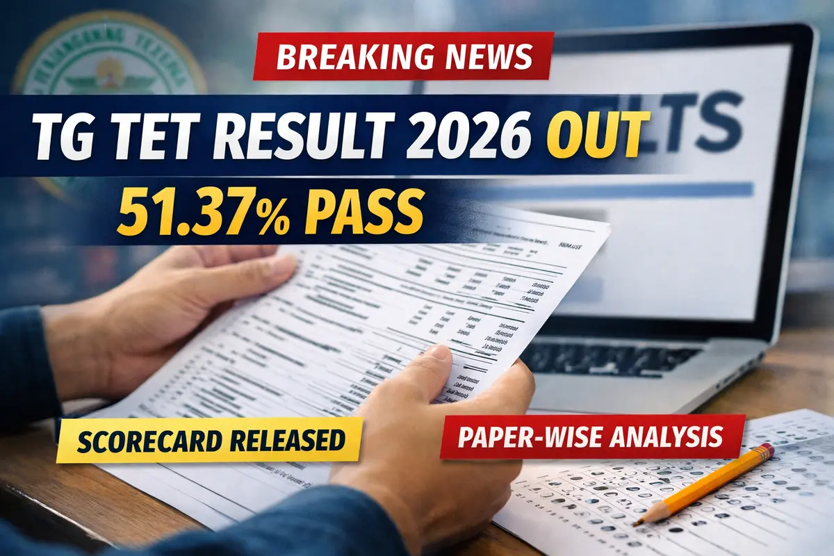 TG TET January 2026 Results