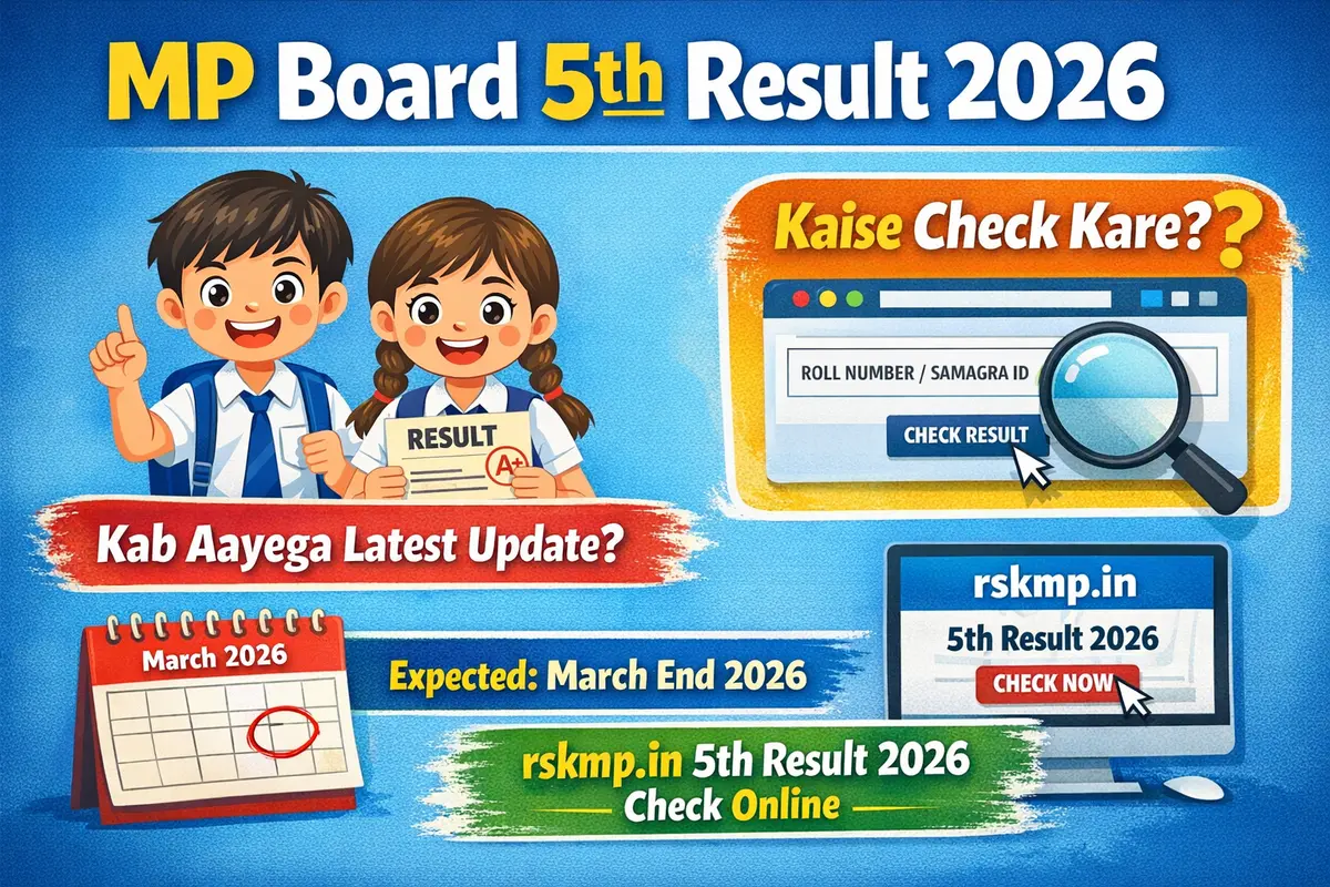 MP Board 5th Result 2026  Live