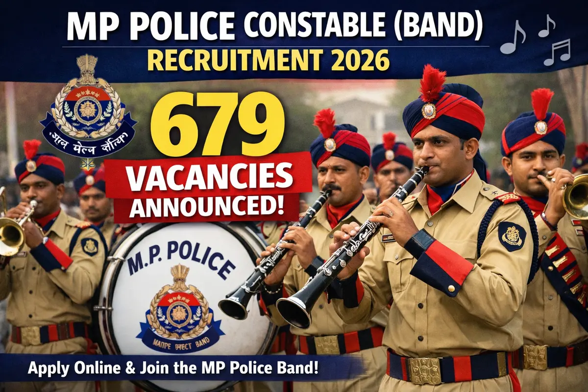 MP Police Constable (Band) Recruitment 2026 679 Vacancies Announced