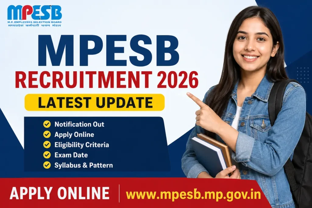 MPESB Recruitment 2026 Apply Online, Notification, Eligibility & Last Date