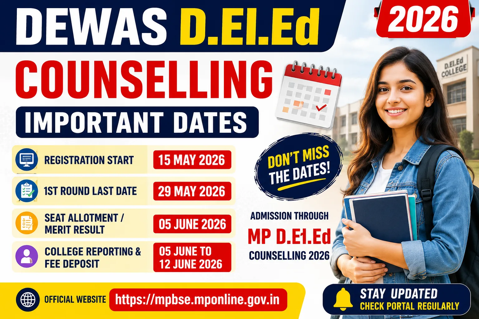 Dewas D.El.Ed Admission 2026