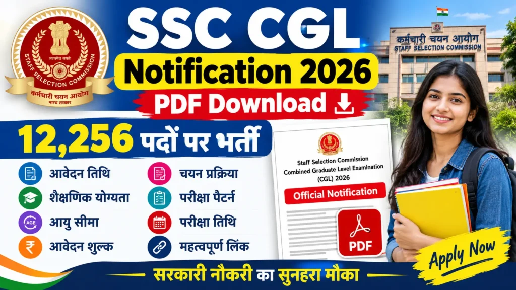 SSC CGL Notification 2026 PDF Download